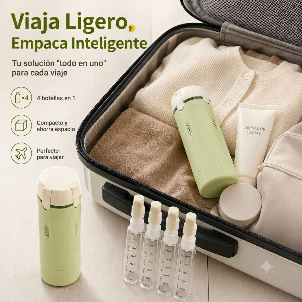 Dispensador 4 en 1 | KitViajero